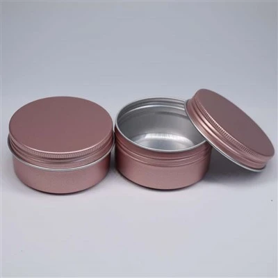 48*21 30ml Altın Pembe Özelleştirilmiş Baskılı Kapaklı Alüminyum Kap